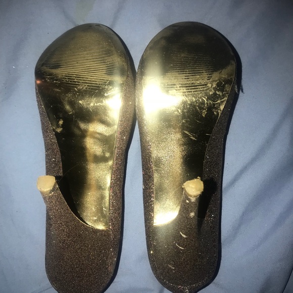 SEXY STEVE MADDEN CLOSE TOE GLITTER HEEL (c) - Picture 3 of 5